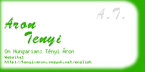 aron tenyi business card