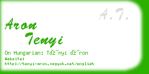 aron tenyi business card